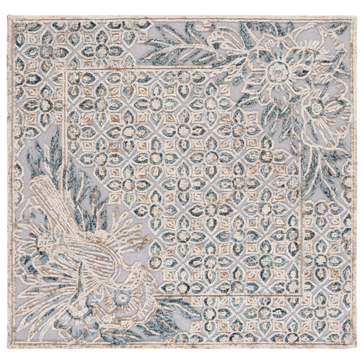 SAFAVIEH Trace TRC801F Handmade Grey / Beige Rug Image 6