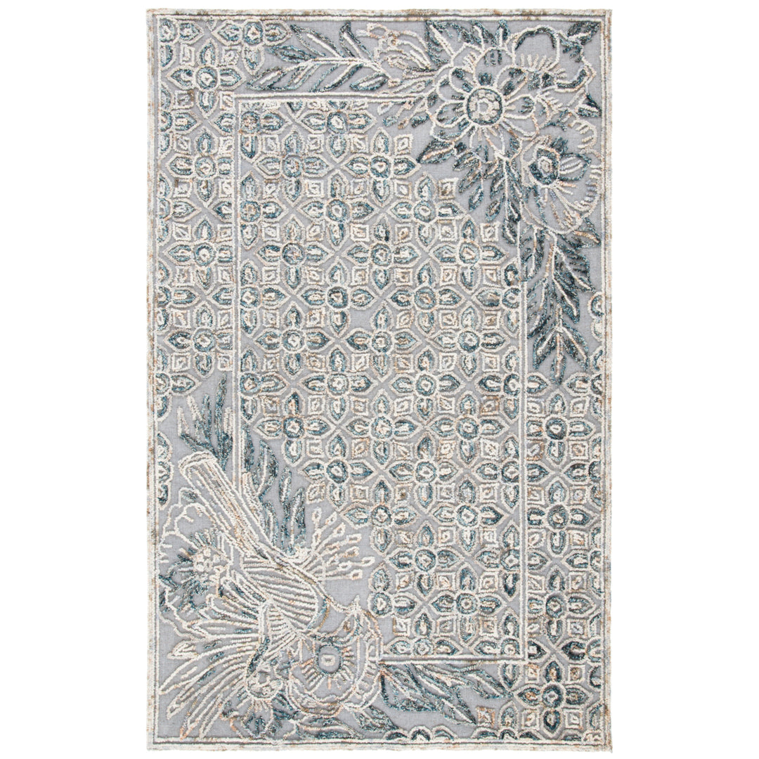 SAFAVIEH Trace TRC801F Handmade Grey / Beige Rug Image 10