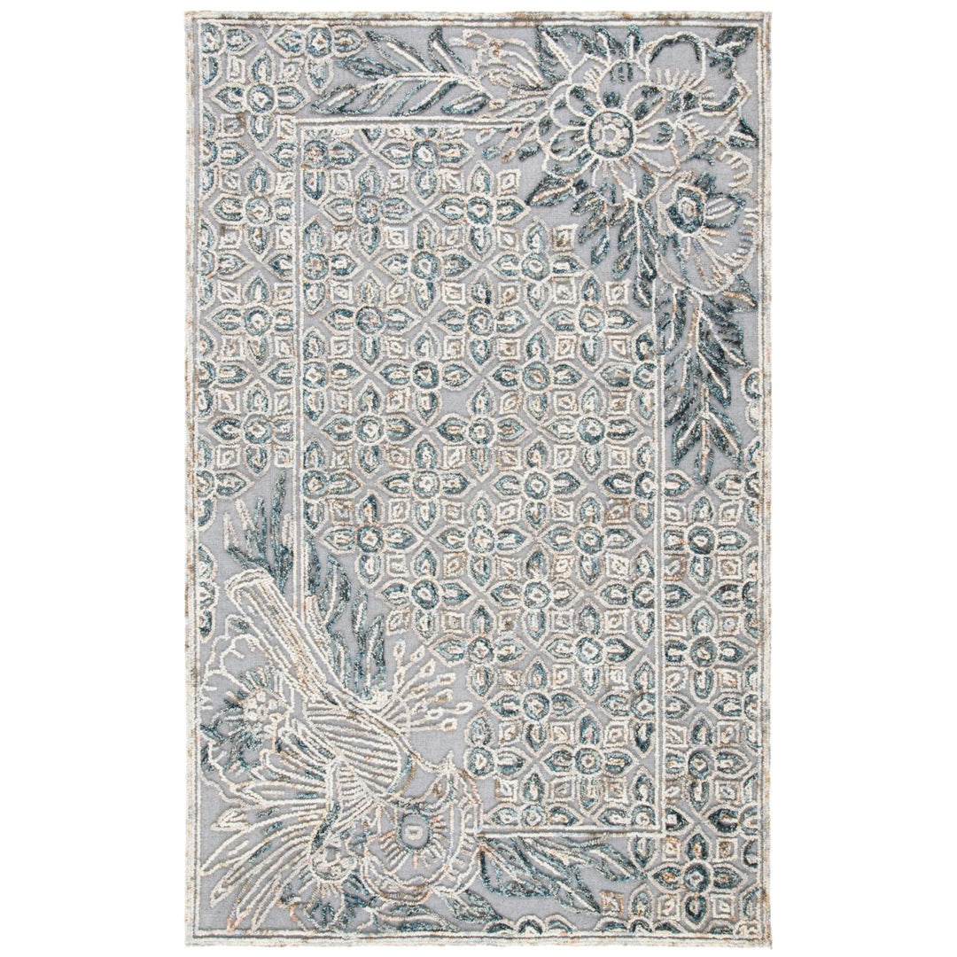 SAFAVIEH Trace TRC801F Handmade Grey / Beige Rug Image 1