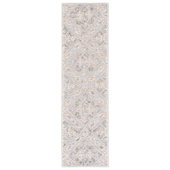 SAFAVIEH Trace TRC802B Handmade Beige / Silver Rug Image 1