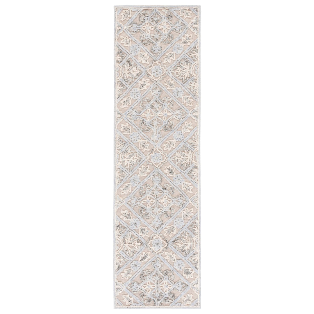 SAFAVIEH Trace TRC802B Handmade Beige / Silver Rug Image 1