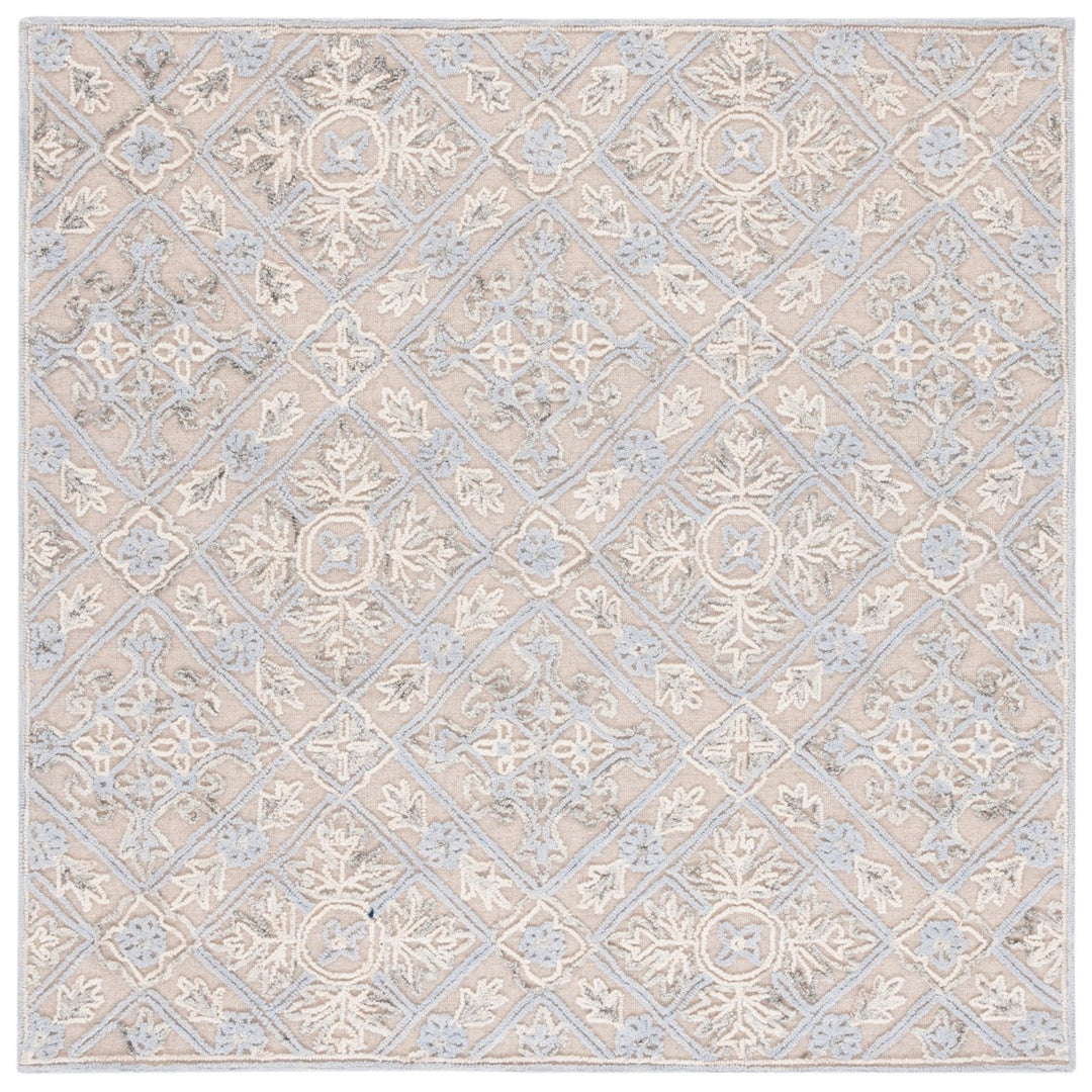 SAFAVIEH Trace TRC802B Handmade Beige / Silver Rug Image 1