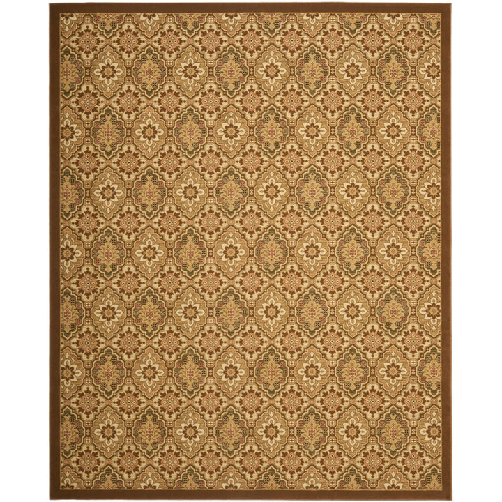 SAFAVIEH Treasures Collection TRE217-2511 Brown/Creme Rug Image 1