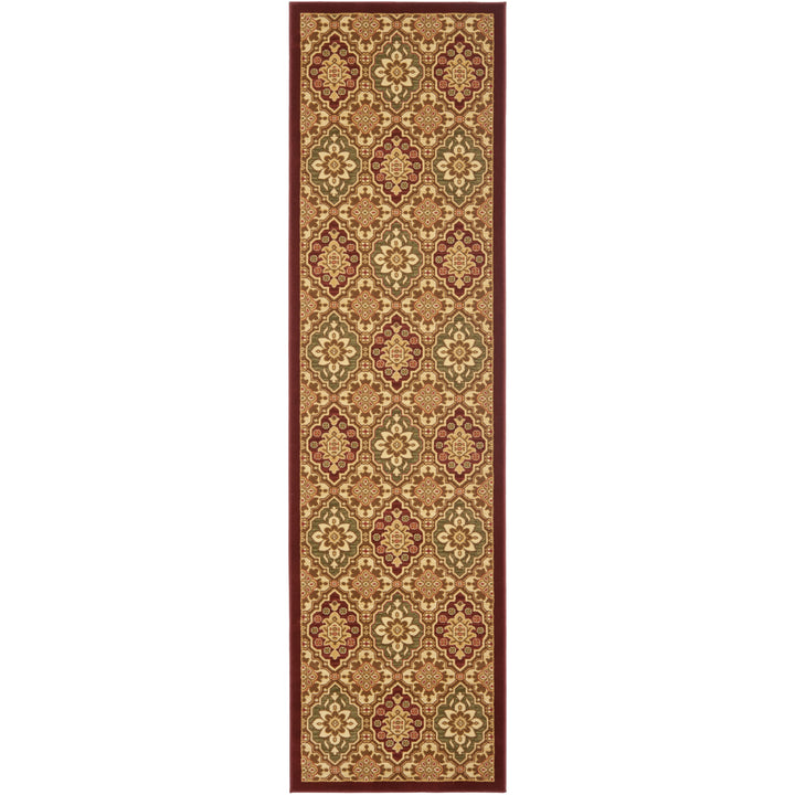 SAFAVIEH Treasures Collection TRE217-4012 Red / Ivory Rug Image 2