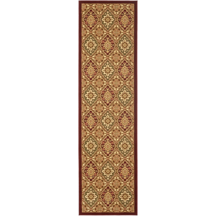 SAFAVIEH Treasures Collection TRE217-4012 Red / Ivory Rug Image 1