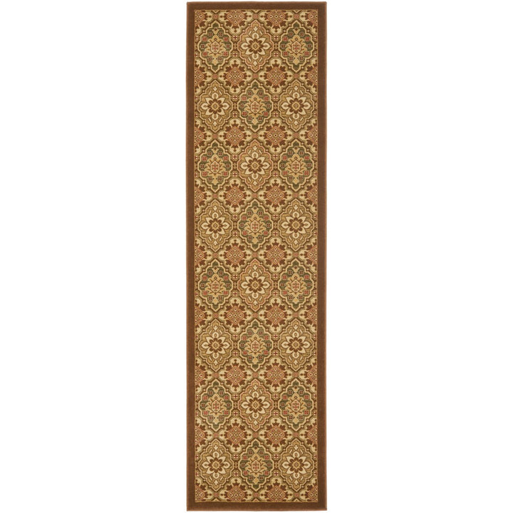 SAFAVIEH Treasures Collection TRE217-2511 Brown/Creme Rug Image 1