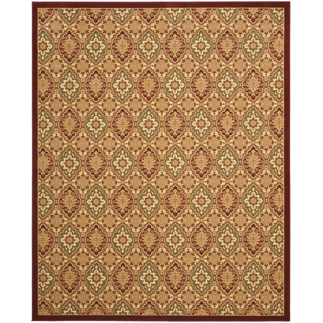 SAFAVIEH Treasures Collection TRE217-4012 Red / Ivory Rug Image 3
