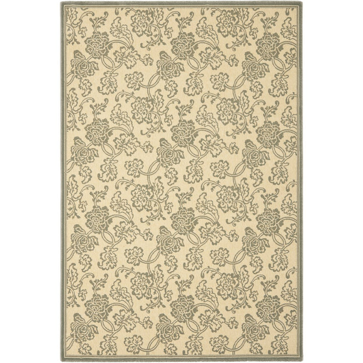 SAFAVIEH Treasures Collection TRE219-1265 Ivory / Blue Rug Image 1