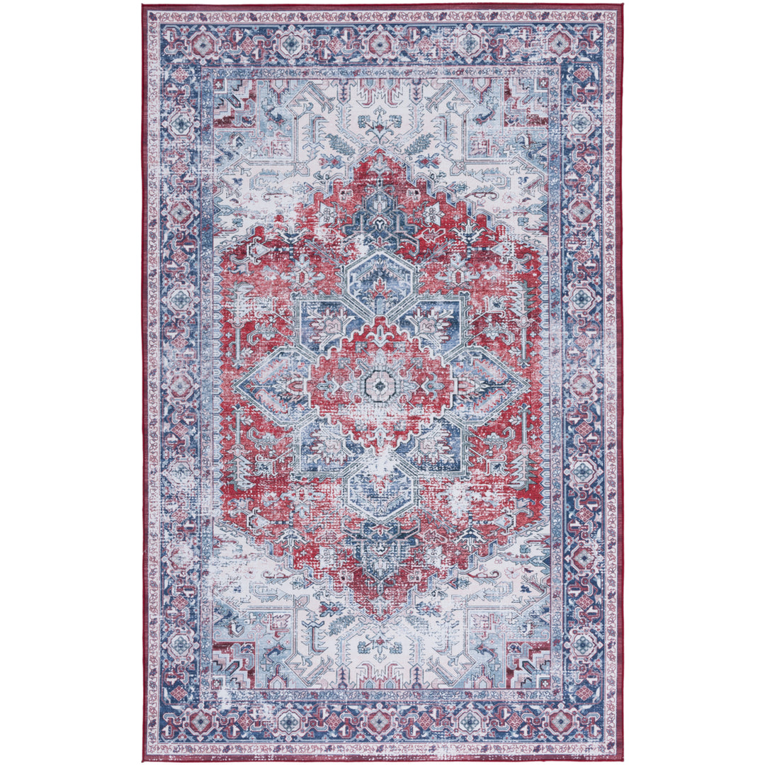 SAFAVIEH Tucson Collection TSN101S Red / Navy Rug Image 2