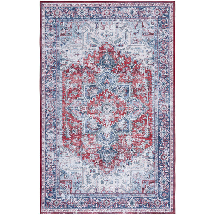 SAFAVIEH Tucson Collection TSN101S Red / Navy Rug Image 2