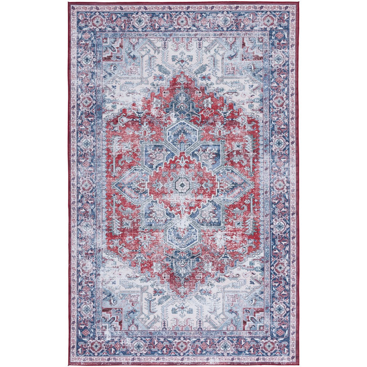 SAFAVIEH Tucson Collection TSN101S Red / Navy Rug Image 1