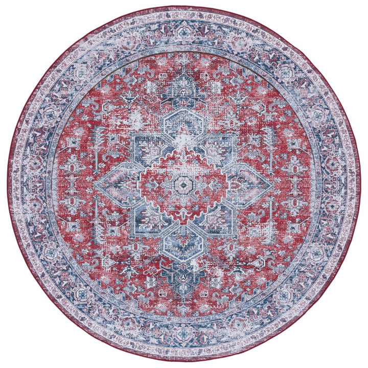 SAFAVIEH Tucson Collection TSN101S Red / Navy Rug Image 1