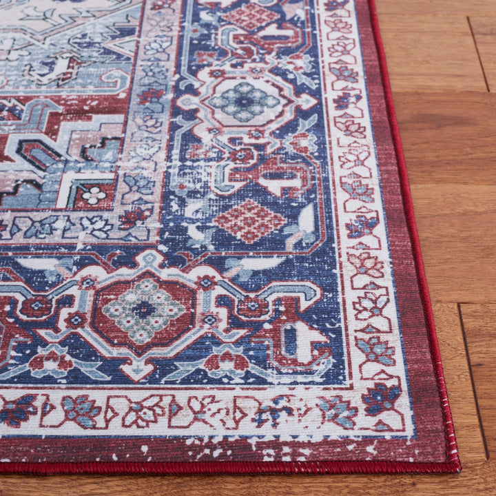 SAFAVIEH Tucson Collection TSN101S Red / Navy Rug Image 8