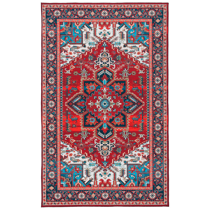 SAFAVIEH Tucson Collection TSN101Q Red / Blue Rug Image 1