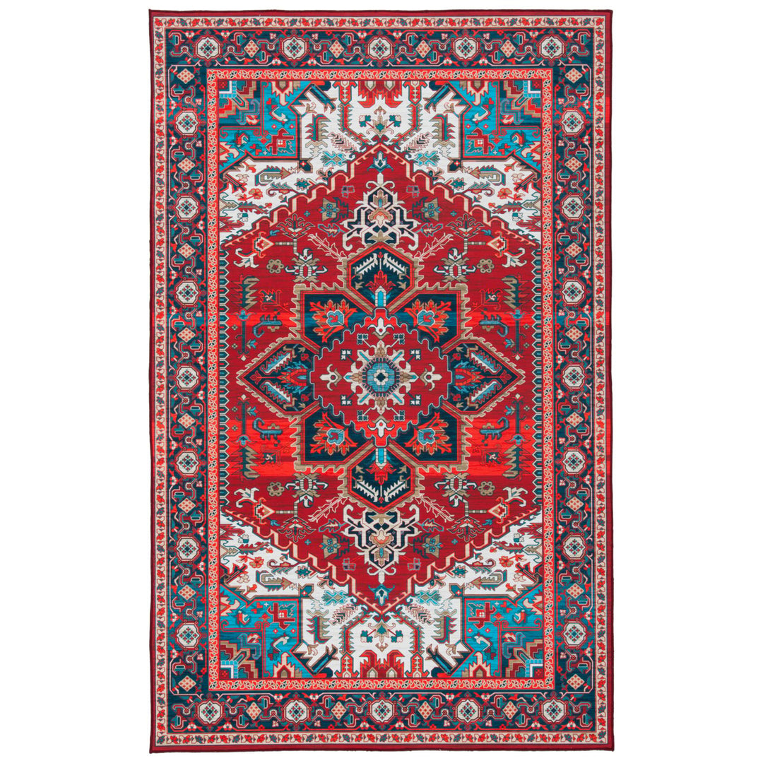 SAFAVIEH Tucson Collection TSN101Q Red / Blue Rug Image 1