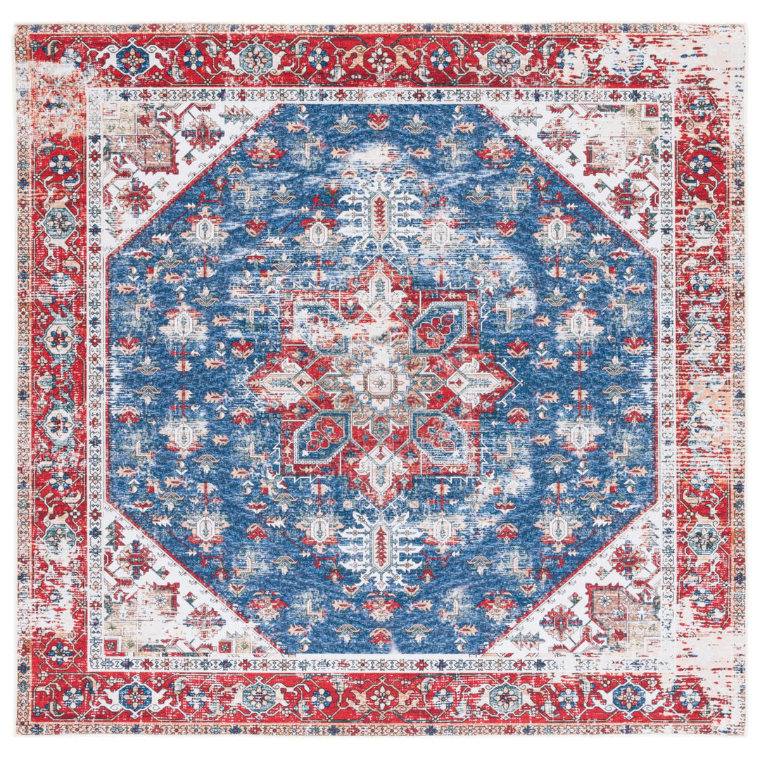 SAFAVIEH TSN102M Tucson Blue / Red Image 1