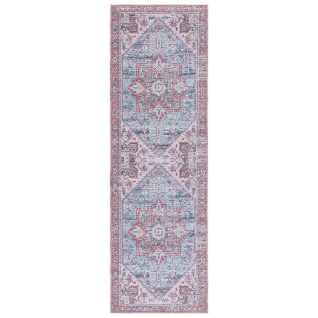 SAFAVIEH TSN102G Tucson Grey Blue / Rust Image 1