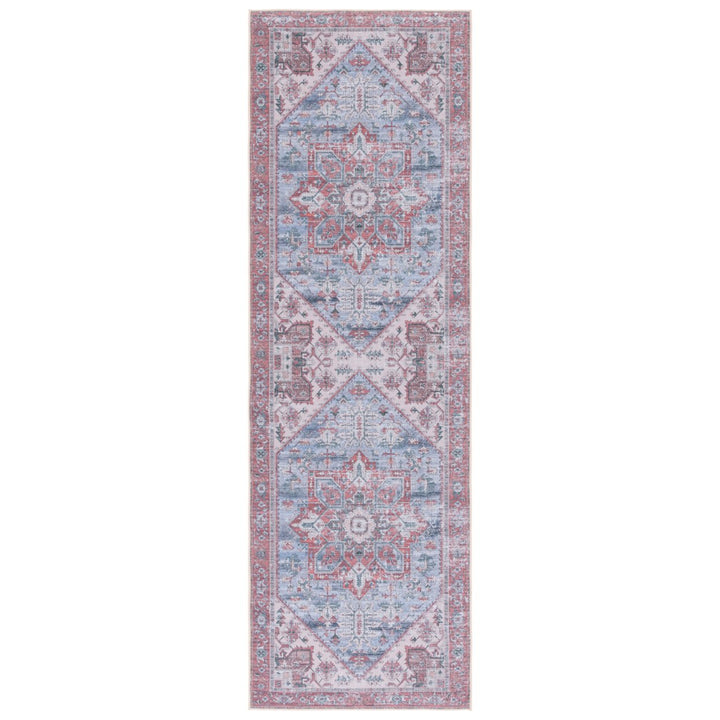 SAFAVIEH TSN102G Tucson Grey Blue / Rust Image 1