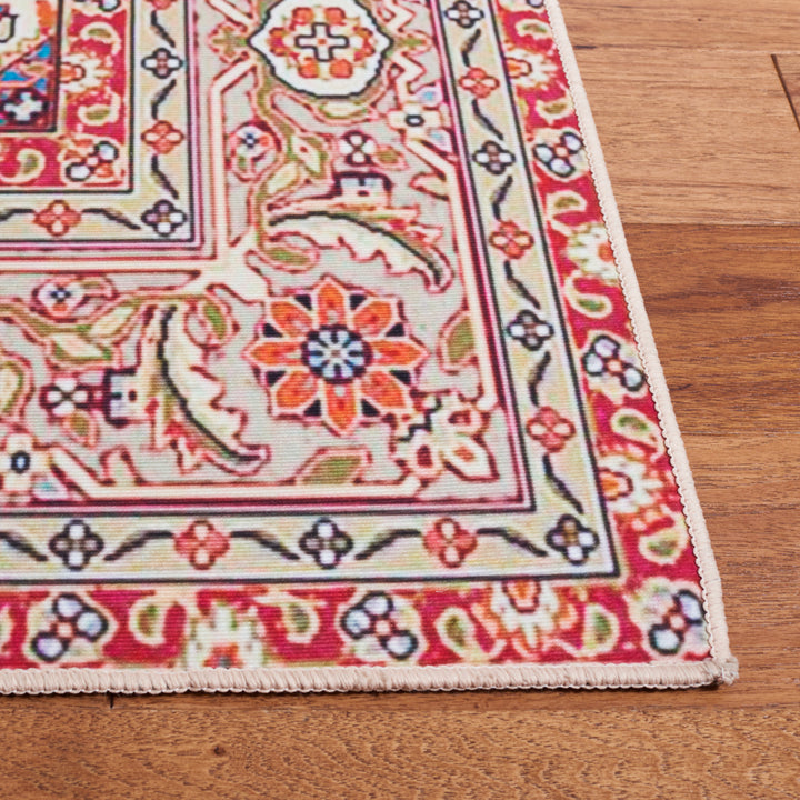 SAFAVIEH Tucson Collection TSN107Q Red / Beige Rug Image 7