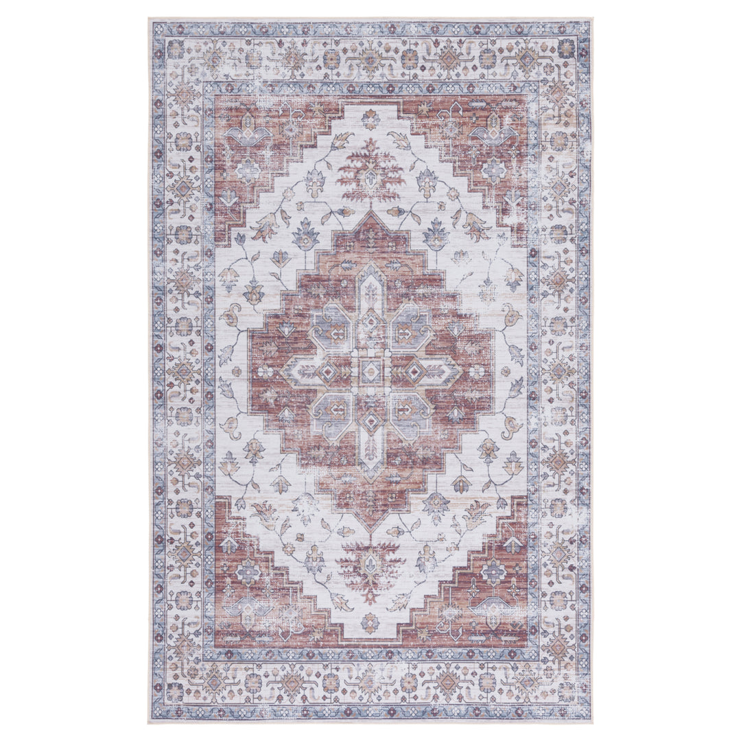 SAFAVIEH Tucson Collection TSN109A Ivory / Rust Rug Image 2