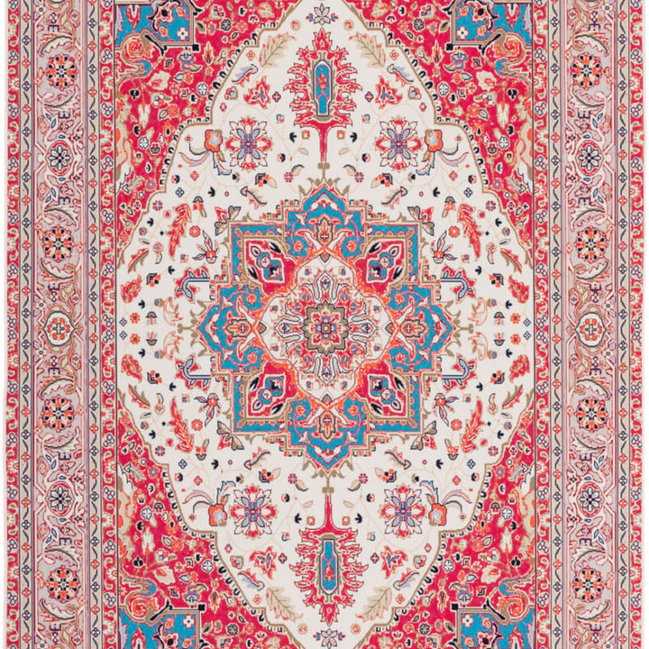 SAFAVIEH Tucson Collection TSN107Q Red / Beige Rug Image 1