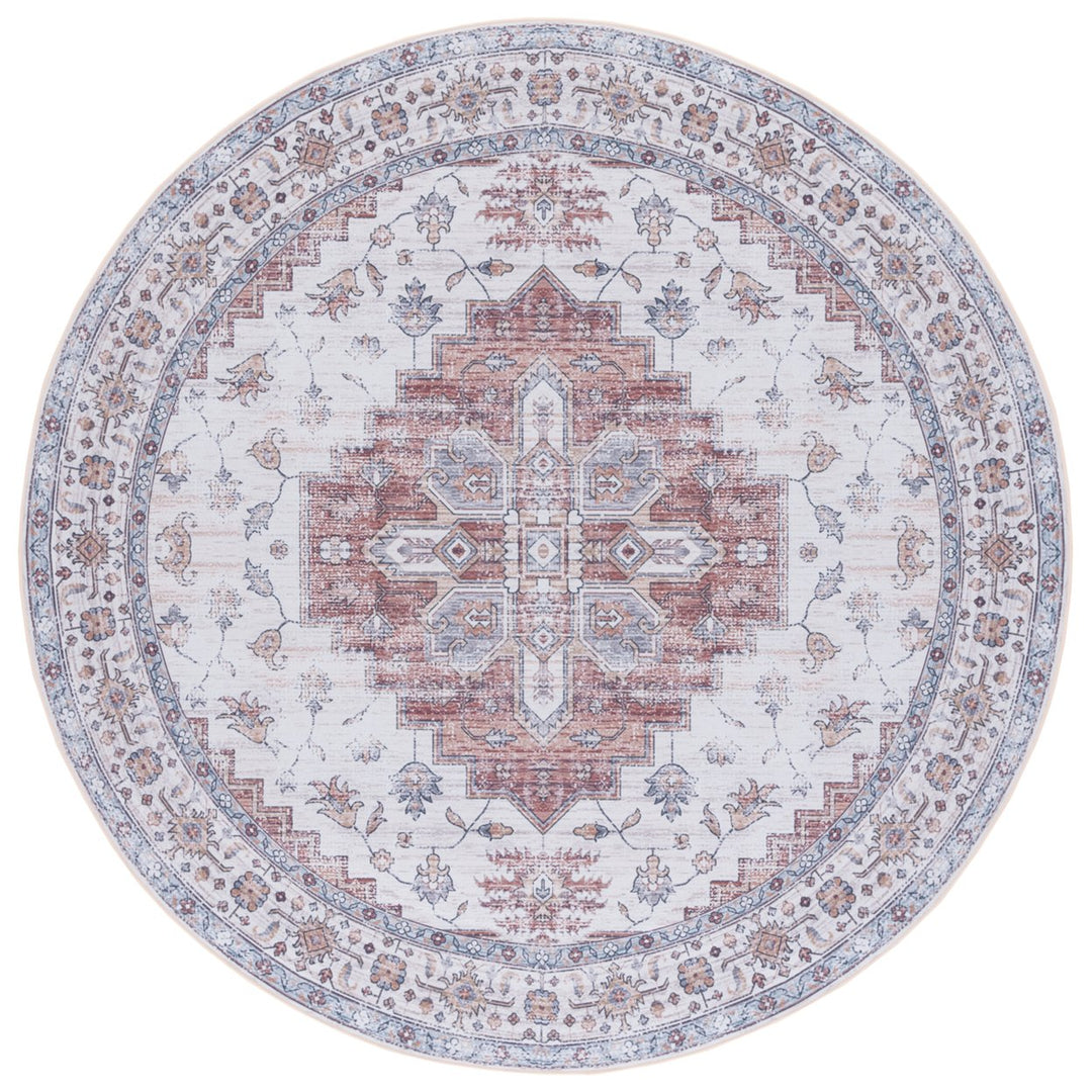 SAFAVIEH Tucson Collection TSN109A Ivory / Rust Rug Image 4