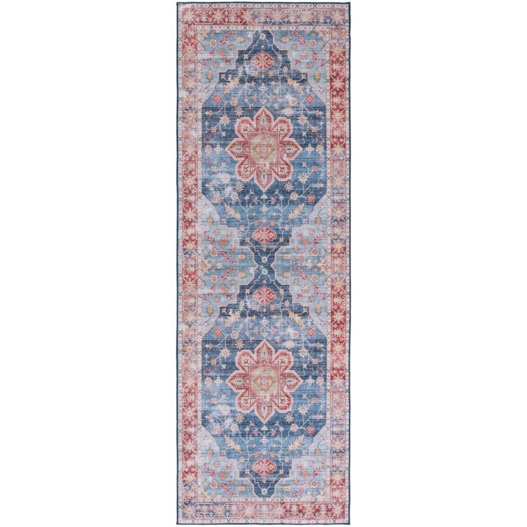 SAFAVIEH Tucson Collection TSN110M Blue / Rust Rug Image 1