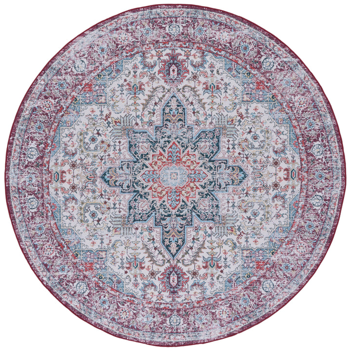 SAFAVIEH Tucson Collection TSN113A Ivory / Red Rug Image 4