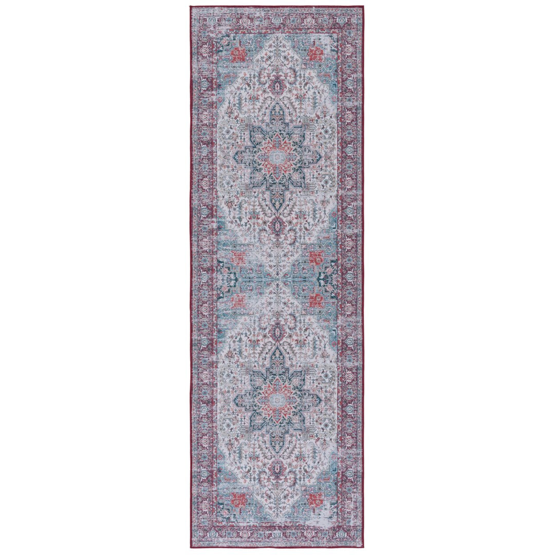 SAFAVIEH Tucson Collection TSN113A Ivory / Red Rug Image 1