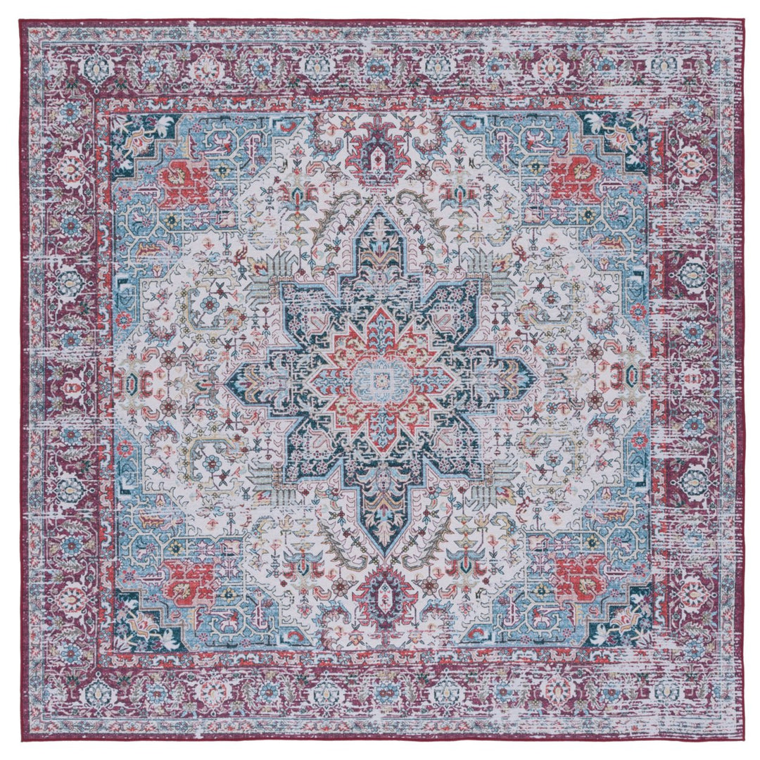 SAFAVIEH Tucson Collection TSN113A Ivory / Red Rug Image 1