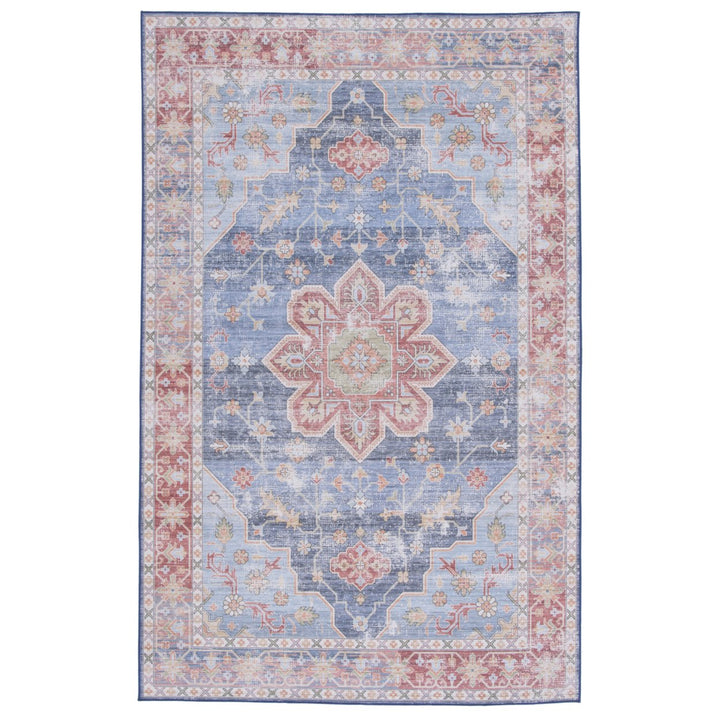 SAFAVIEH Tucson Collection TSN110M Blue / Rust Rug Image 1