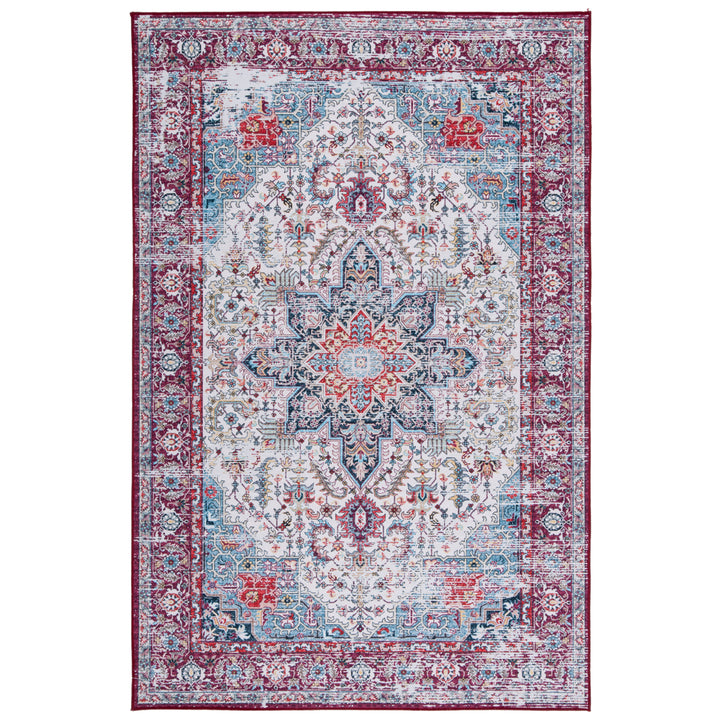 SAFAVIEH Tucson Collection TSN113A Ivory / Red Rug Image 10