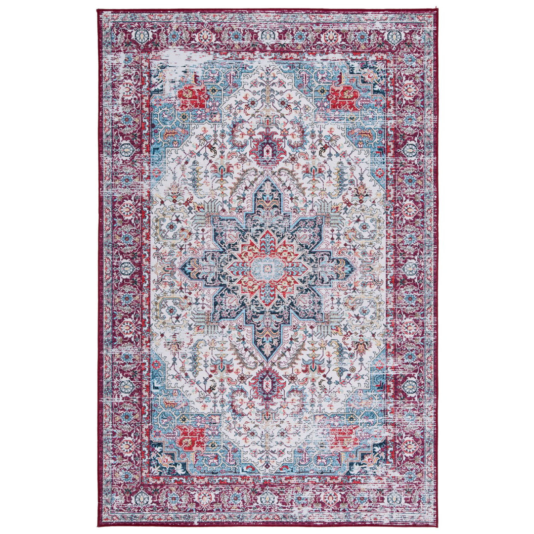 SAFAVIEH Tucson Collection TSN113A Ivory / Red Rug Image 1