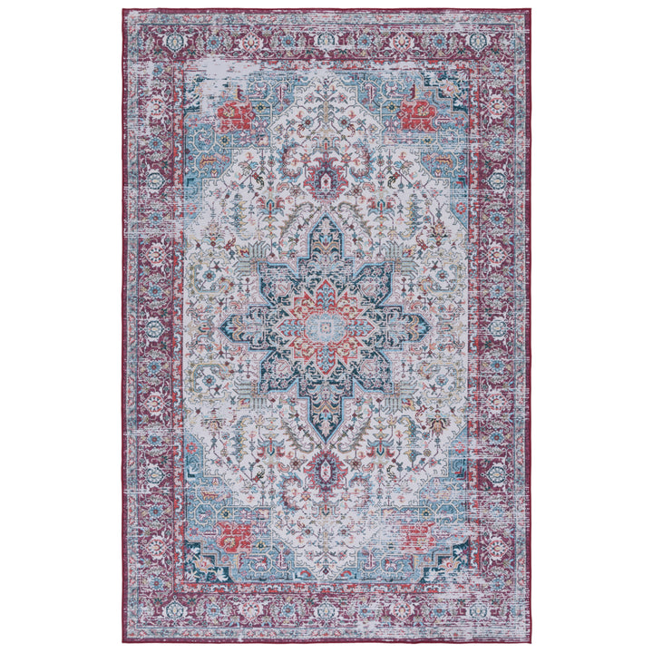 SAFAVIEH Tucson Collection TSN113A Ivory / Red Rug Image 11