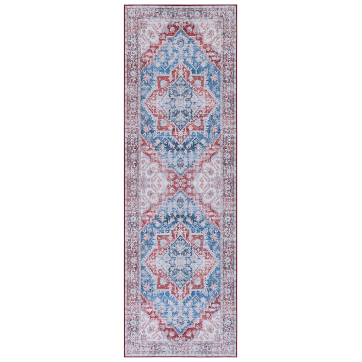 SAFAVIEH Tucson Collection TSN115M Blue / Red Rug Image 5