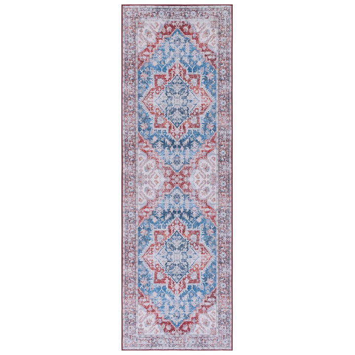 SAFAVIEH Tucson Collection TSN115M Blue / Red Rug Image 1