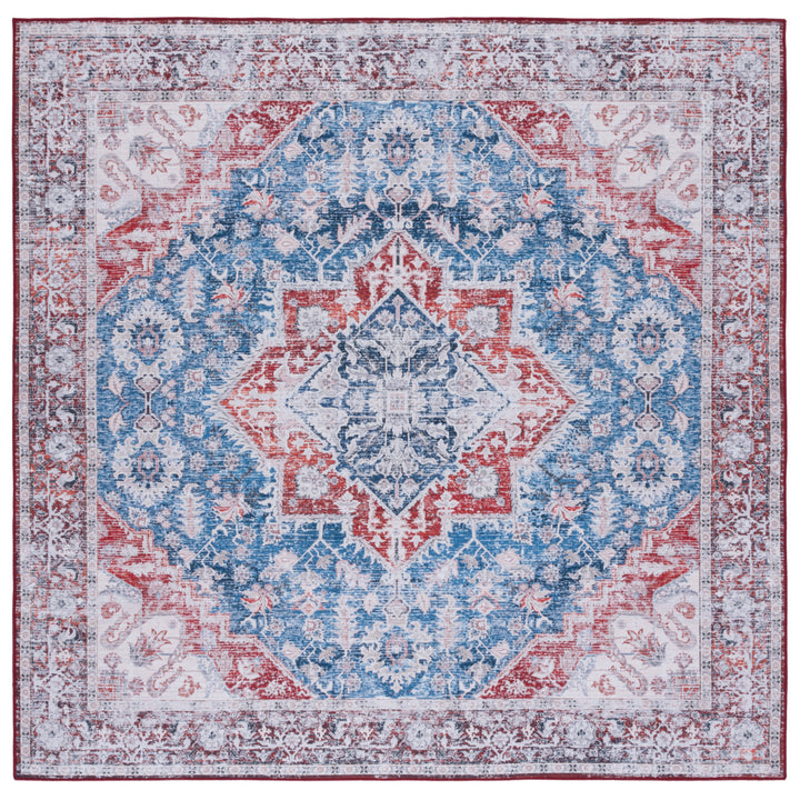 SAFAVIEH Tucson Collection TSN115M Blue / Red Rug Image 6