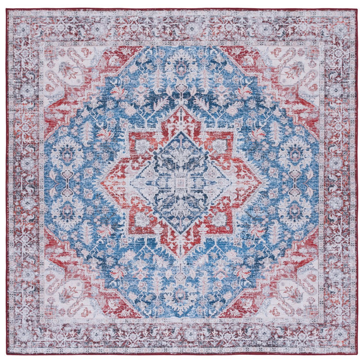 SAFAVIEH Tucson Collection TSN115M Blue / Red Rug Image 1