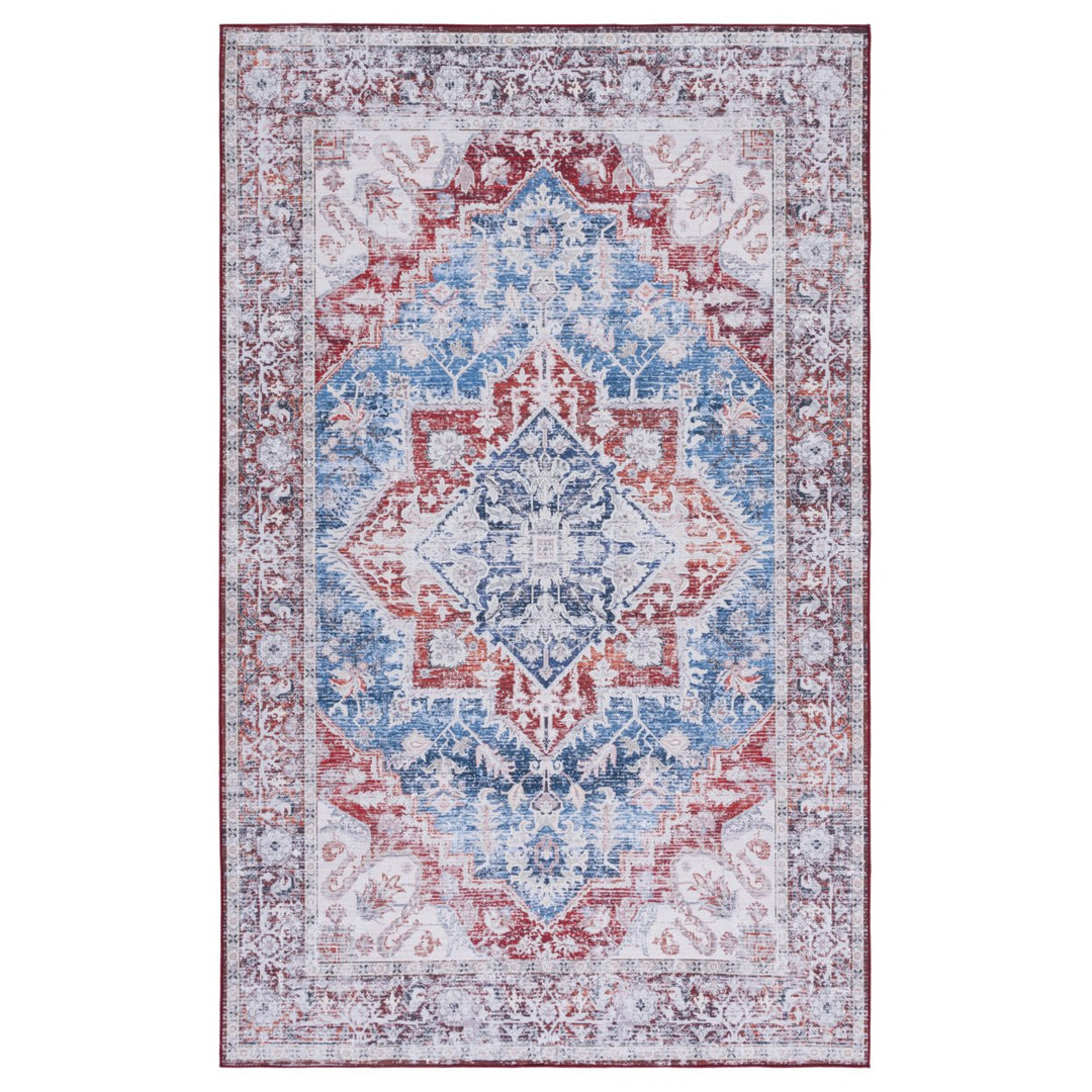 SAFAVIEH Tucson Collection TSN115M Blue / Red Rug Image 1