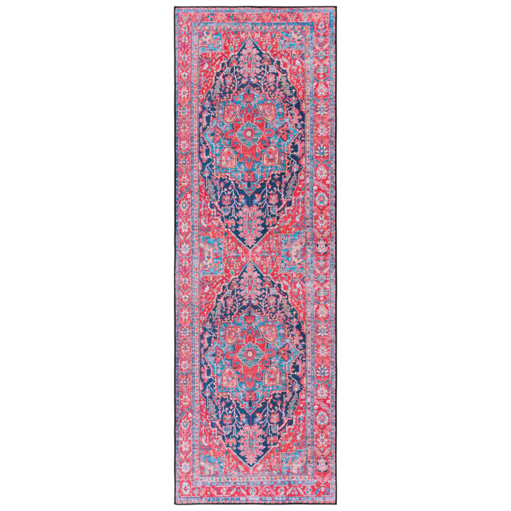 SAFAVIEH Tucson Collection TSN121N Navy / Red Rug Image 1