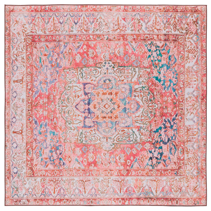 SAFAVIEH Tucson Collection TSN122R Rose / Beige Rug Image 6