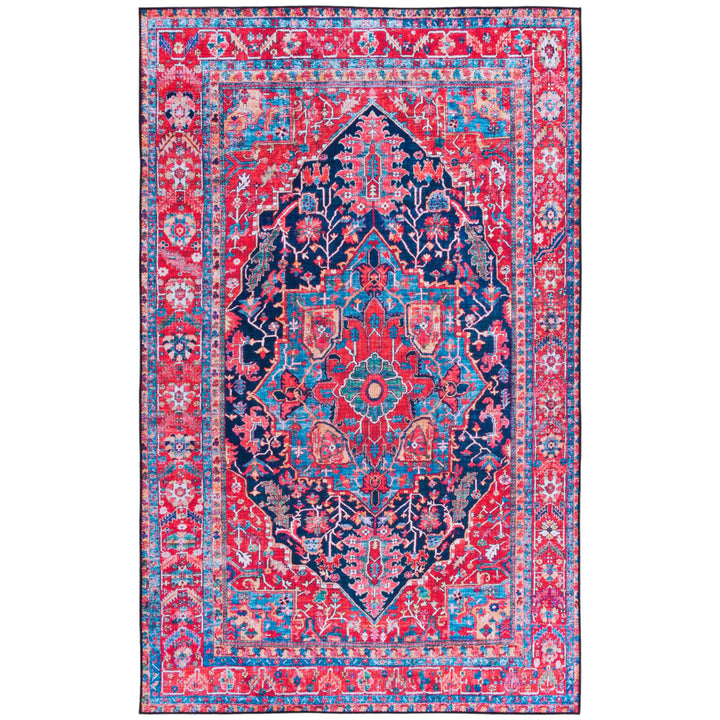 SAFAVIEH Tucson Collection TSN121N Navy / Red Rug Image 1