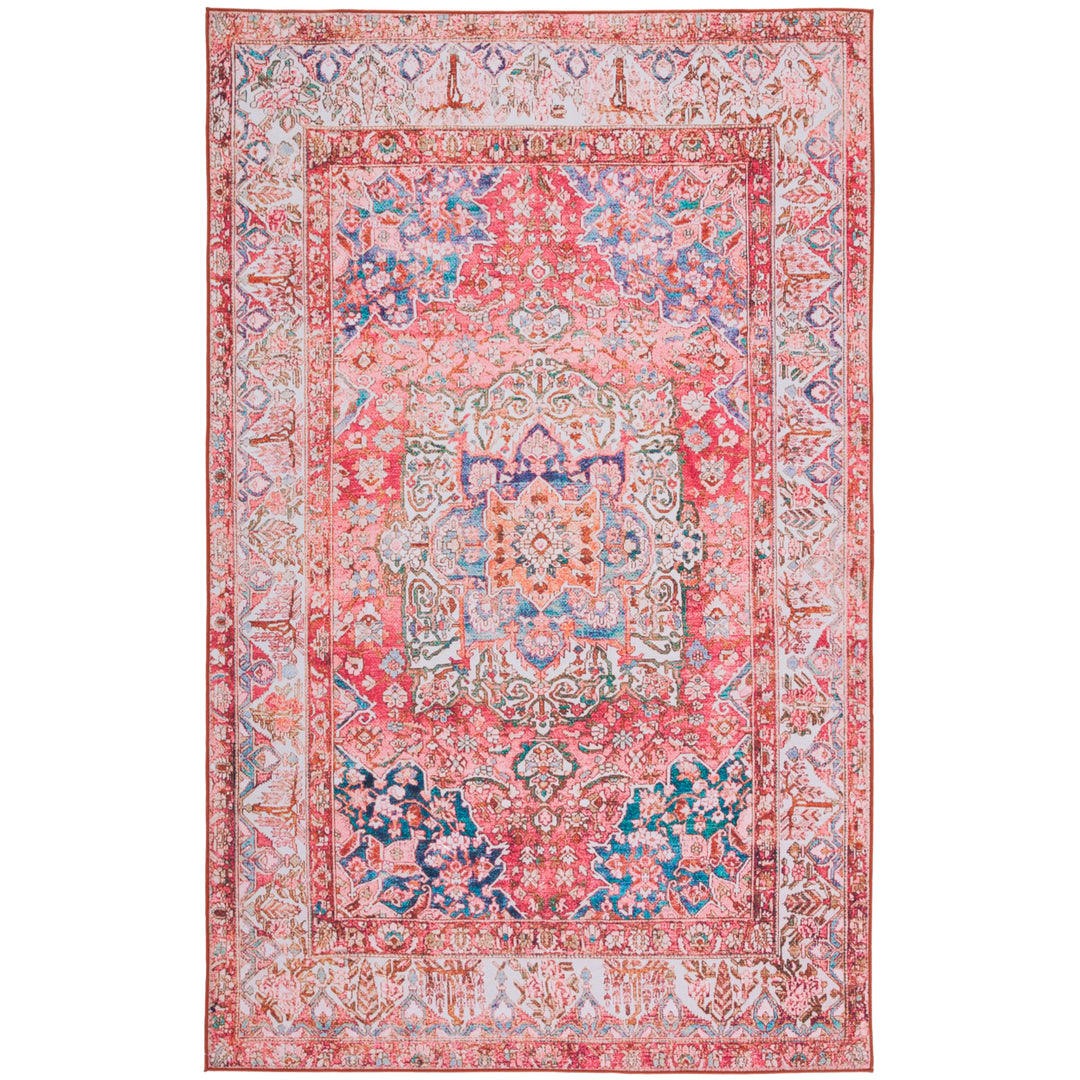 SAFAVIEH Tucson Collection TSN122R Rose / Beige Rug Image 10