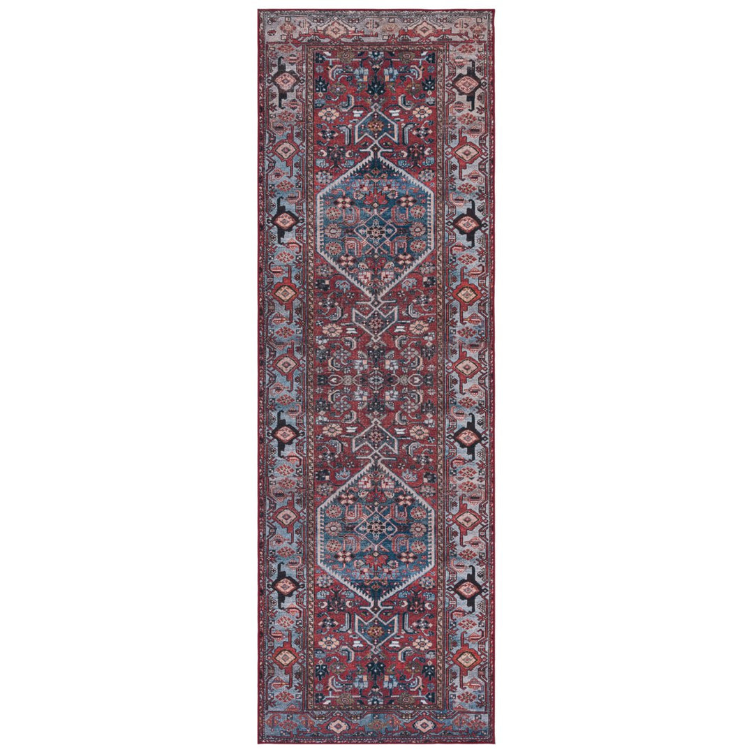 SAFAVIEH Tucson Collection TSN126P Rust / Blue Rug Image 1