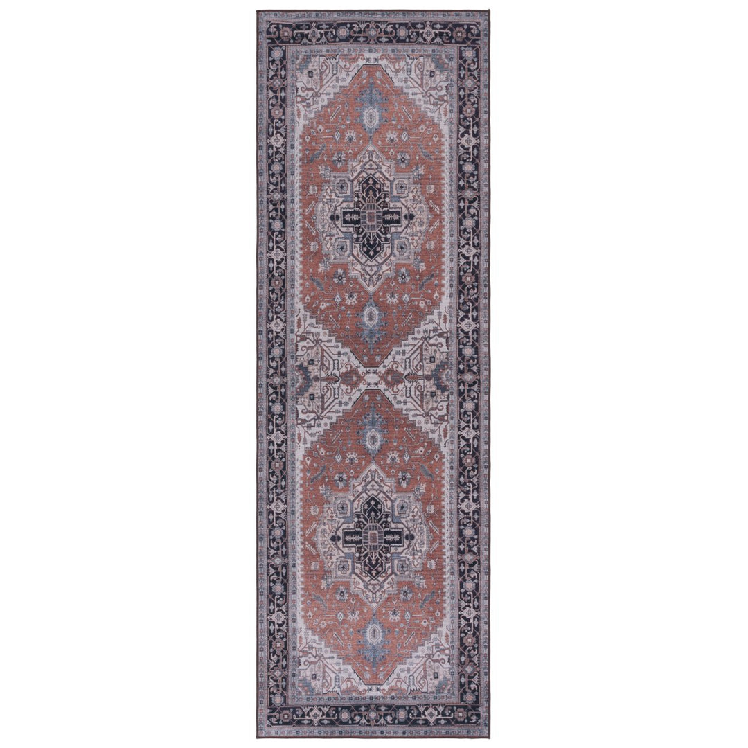 SAFAVIEH Tucson Collection TSN128P Rust / Navy Rug Image 4