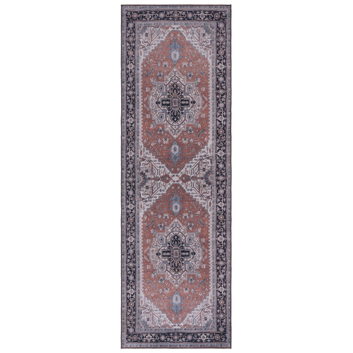 SAFAVIEH Tucson Collection TSN128P Rust / Navy Rug Image 1