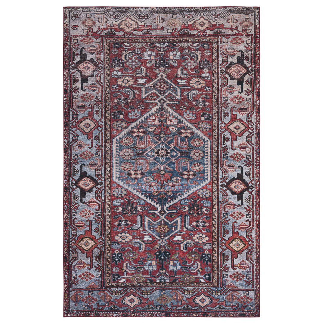 SAFAVIEH Tucson Collection TSN126P Rust / Blue Rug Image 1