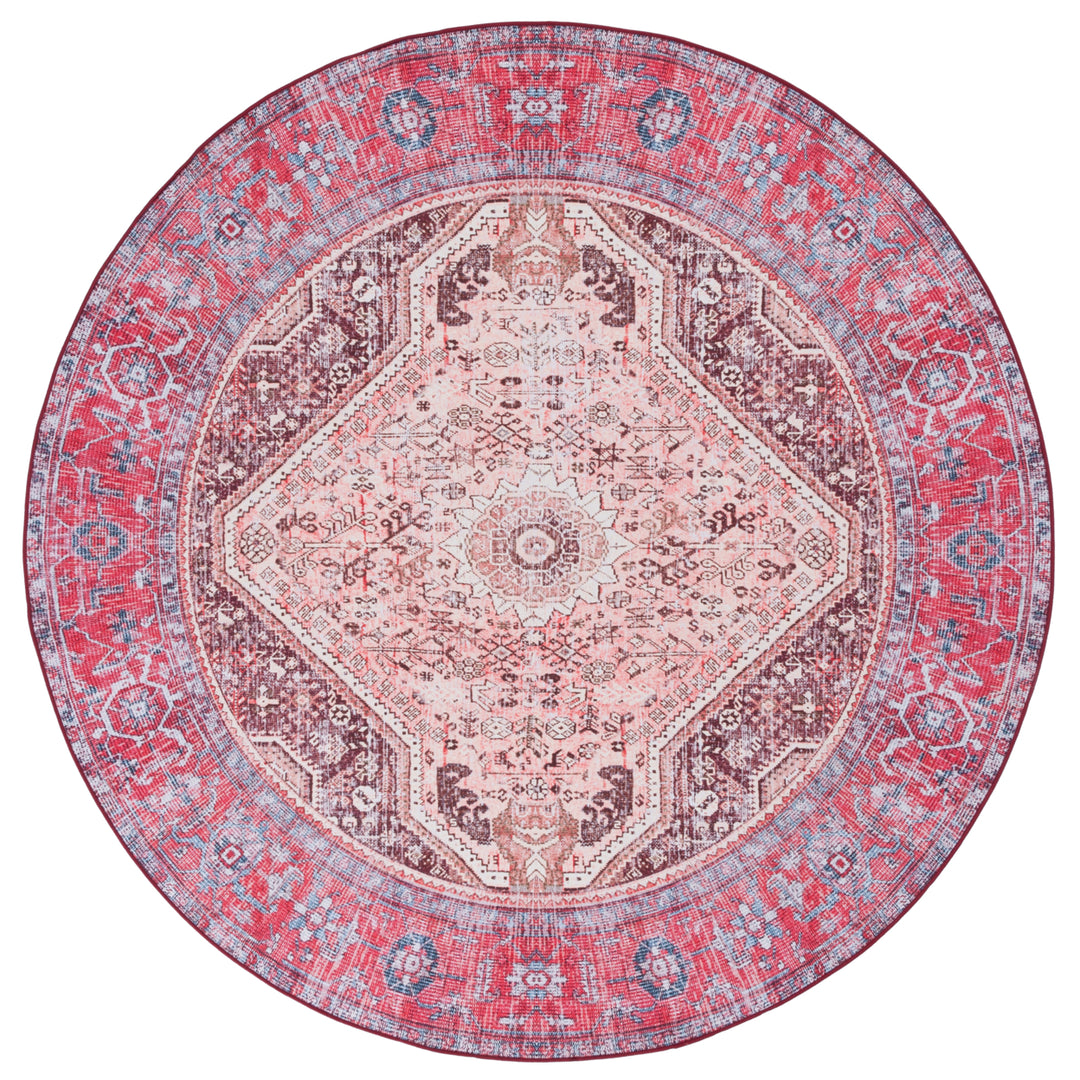 SAFAVIEH Tucson Collection TSN132B Beige / Red Rug Image 3