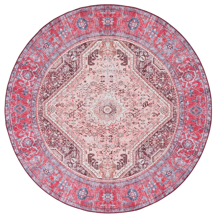 SAFAVIEH Tucson Collection TSN132B Beige / Red Rug Image 1