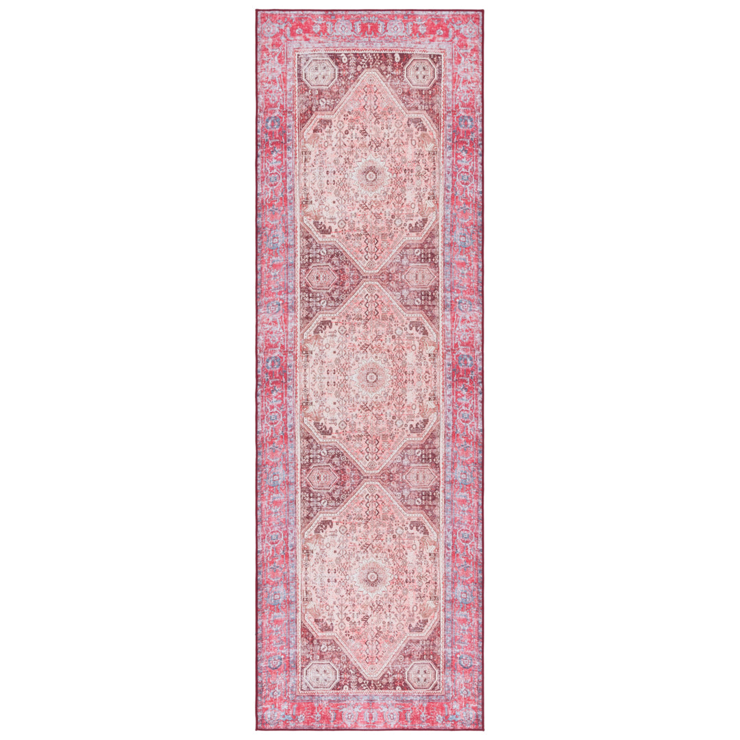 SAFAVIEH Tucson Collection TSN132B Beige / Red Rug Image 4